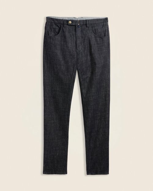 Slim fit denim trousers dark blue