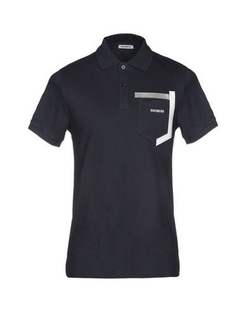 Man Polo shirt Midnight blue Size S Cotton, Elastane