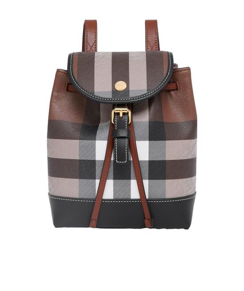 Checked mini backpack