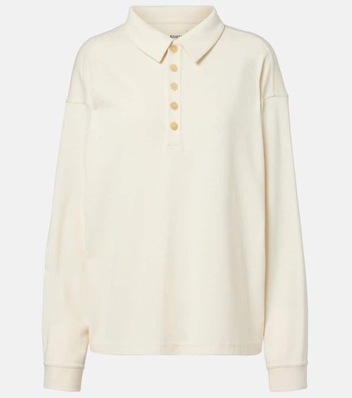 Faithful silk jersey polo sweater