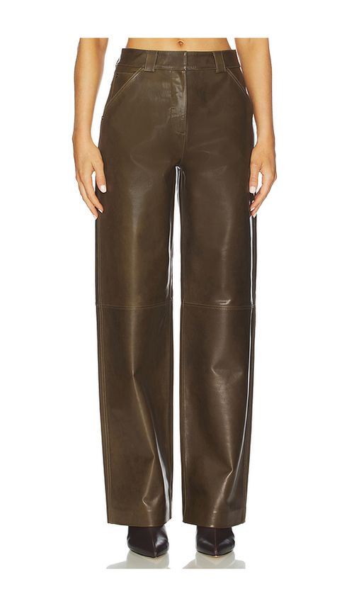 Cult Gaia Dalton Pant in Nymph - Olive. 4 also