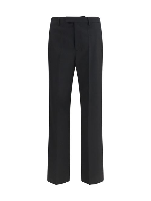 Wool Tailored Trousers — Black