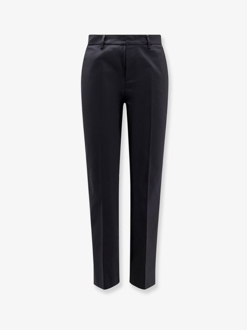 Stretch Cotton Trousers — Black