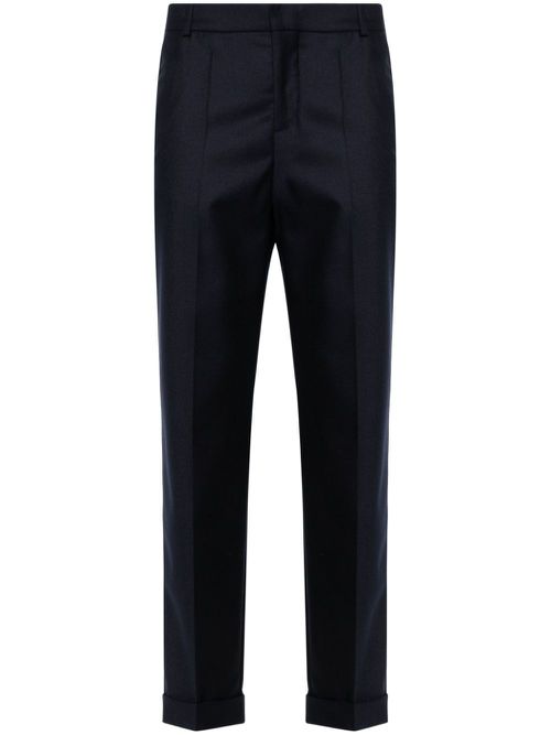 Vrigin-wool tailored trousers - Blue
