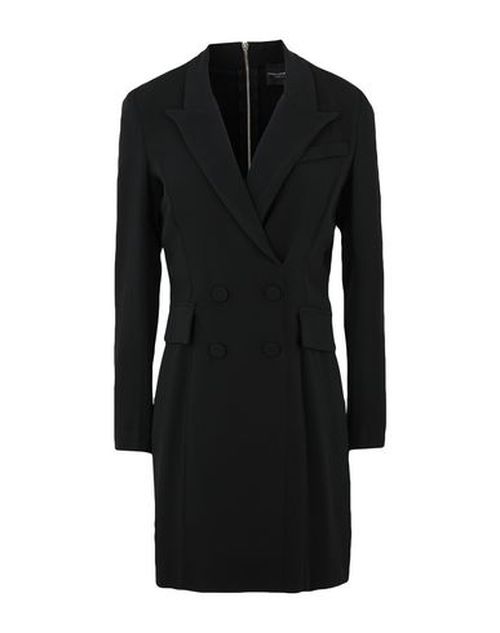 Woman Mini dress Black Size 8 Viscose, Acetate, Elastane