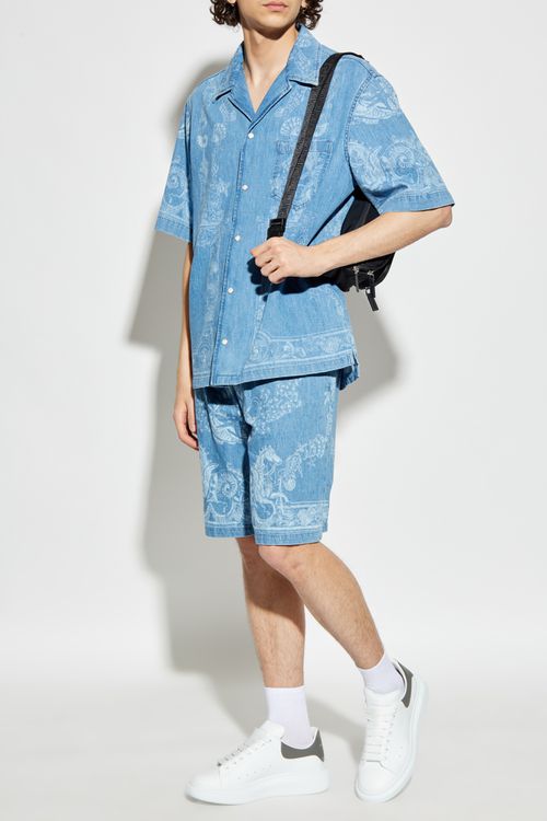 Versace Denim Shirt, Men's, Blue