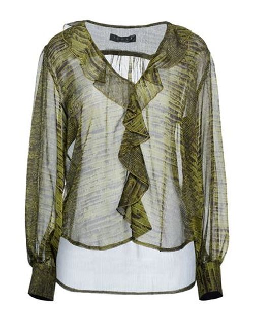 Woman Top Green Size 6 Polyester