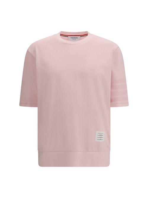 4-Bar Cotton Jersey T-Shirt — Pink
