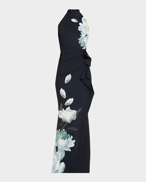 Gudrum Floral-Print Jersey Mermaid Gown