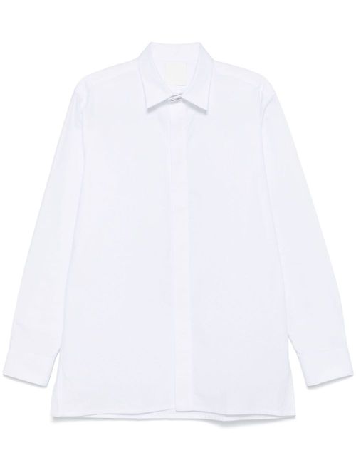 2G-clip cotton shirt - White