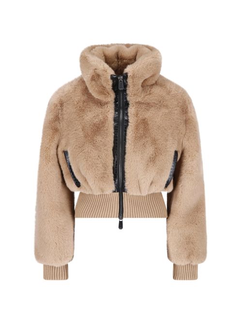 Women's Faux Leather-Trim Jacket