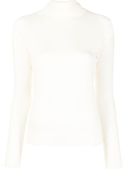 Roll-neck virgin-wool jumper - Neutrals