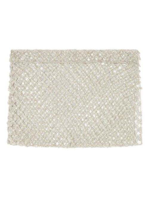 Open-knit skirt - Silver