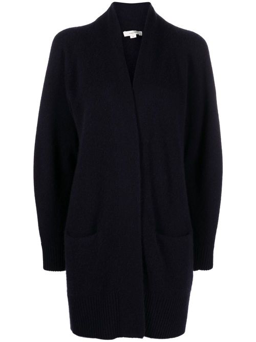 Open-front cashmere cardigan - Blue