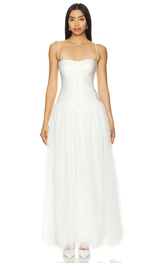 NBD MAXIKLEID FRASER in Ivory. Größe XL. Also in L