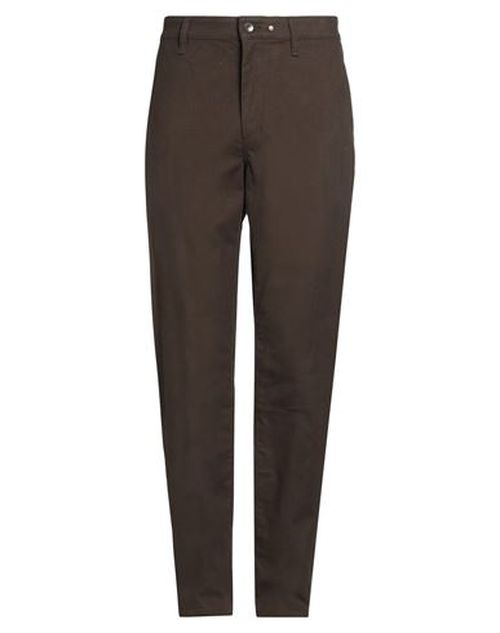 Man Pants Dark green Size 30 Cotton, Polyester, Elastane
