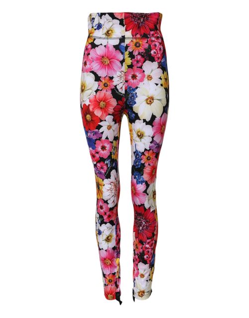 Floral Print Leggings — Multicolor