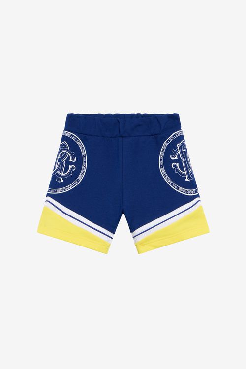 Color-block Shorts With Monogram Rc