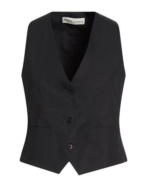 Garments Woman Tailored Vest Black Size 4 Cotton