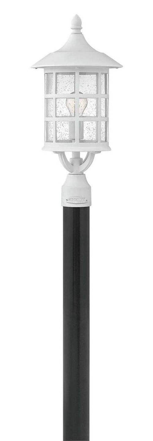 Classic White LED Post Top Pier Mount from the Freeport Collection
