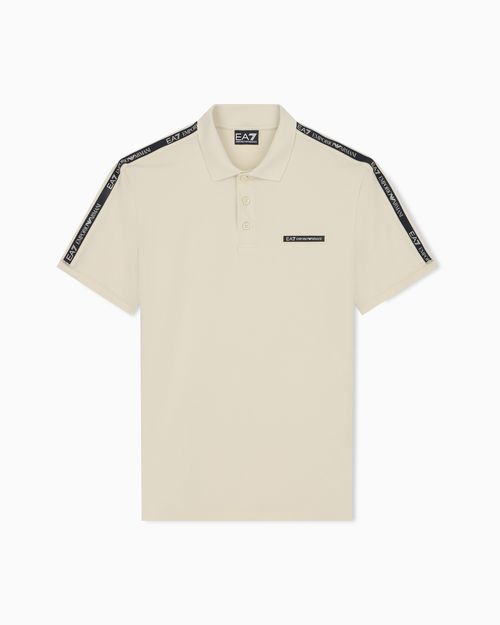 Regular fit polo shirt Logo Series in stretch cotton jersey