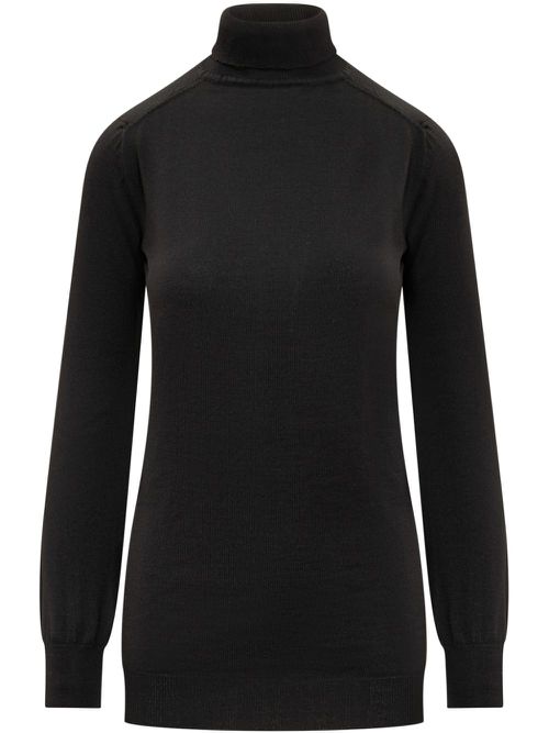 Virgin wool jumper - Black