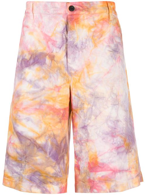 Tie dye chino shorts - Pink