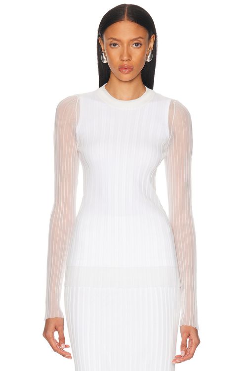 Sportmax Acino Top in Optical White - White.  XS also in L