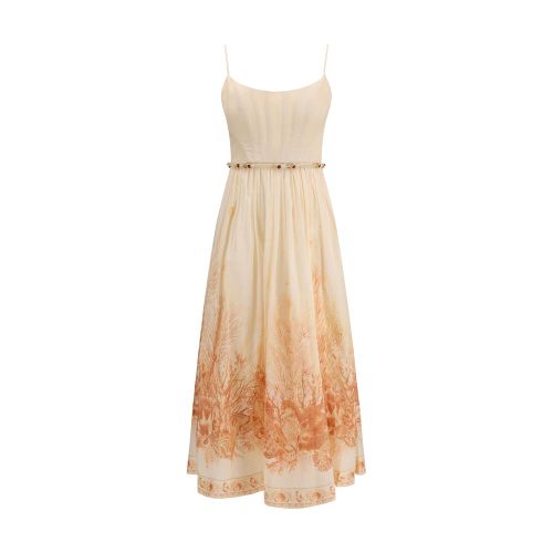 Wanderlust Corset Midi Dress — Beige