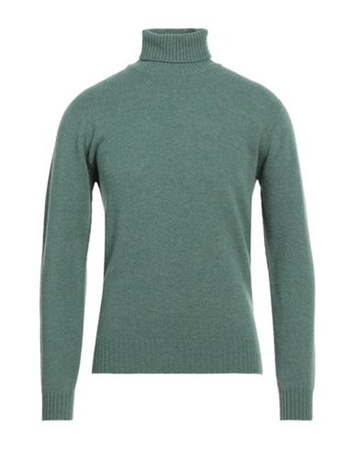 Man Turtleneck Military green Size XXXL Merino Wool