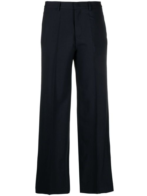 High-waist wide-leg trousers - Blue
