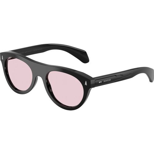 Moncler Uniseks Moncler ME6022U SPLASH 3001P5 Zonnebrillen Acetaat Zwart Roos Rotonde Fotochroo
