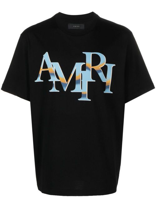 Logo-print cotton T-shirt - Black