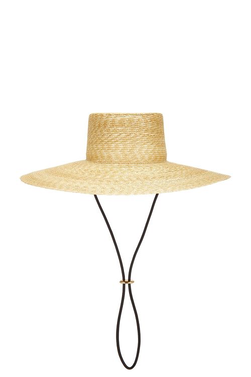 Janessa Leone HUT MIT BREITER KREMPE ROMA in Natur - Beige. L also in