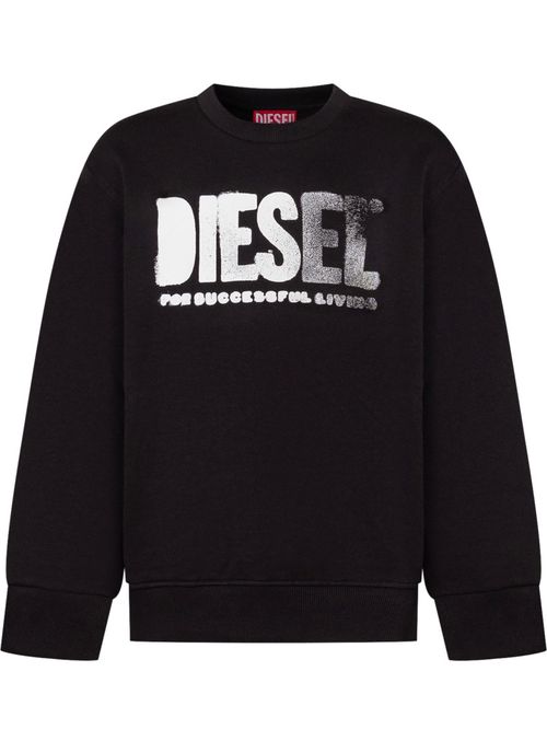 Kids Black Logo Sweatshirt