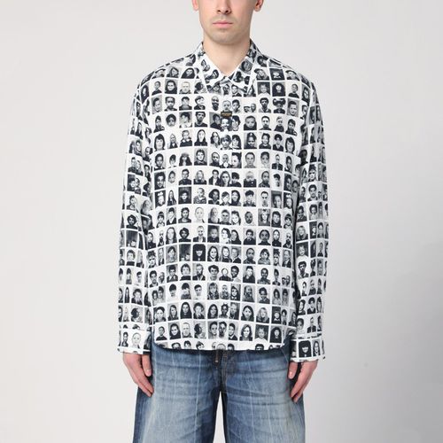 Black and white shirt with portraits