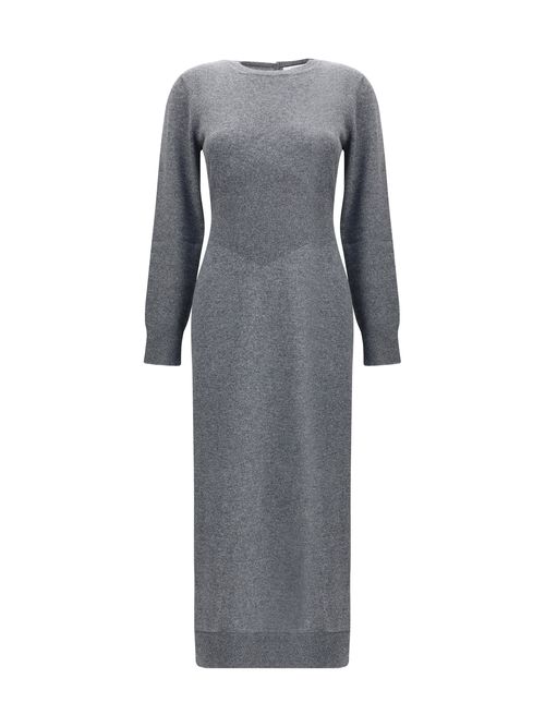 Cashmere Knit Dress — Gray