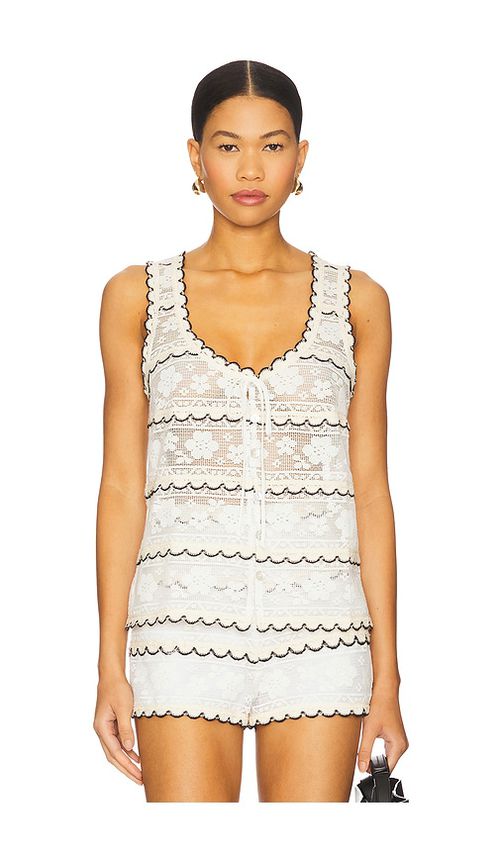 Show Me Your Mumu Take It Easy Tank in Cream.  XL. Also in L, M
