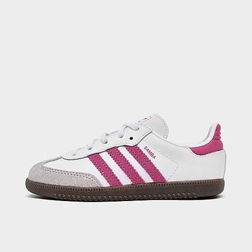 Kids Toddler Originals Samba OG Casual Shoes in Footwear White/Real Magenta/Gum