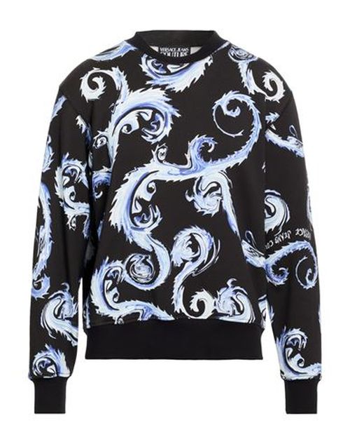 Man Sweatshirt Black Size M Cotton
