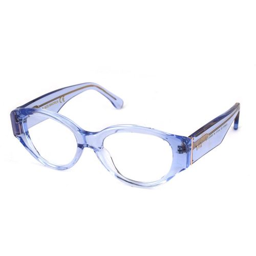 XLAB Unisex MAIORCA Montature da vista Acetato Azzurro Rotonda Demo