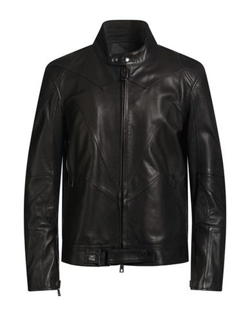 Man Jacket Black Size 40 Leather