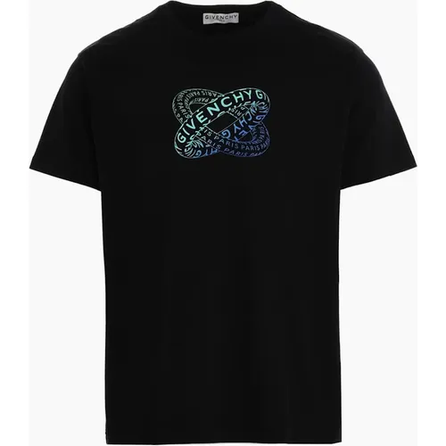 Men's Givenchy Infinity Rings Logo T-Shirt Black