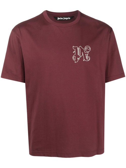 Monogram cotton T-shirt - Red