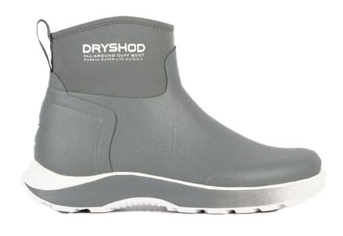 Dryshod Evalusion All Around Cuff Ankle Boot | | Waterproof | Rubber | Comfortable | Grey/Pink | Women