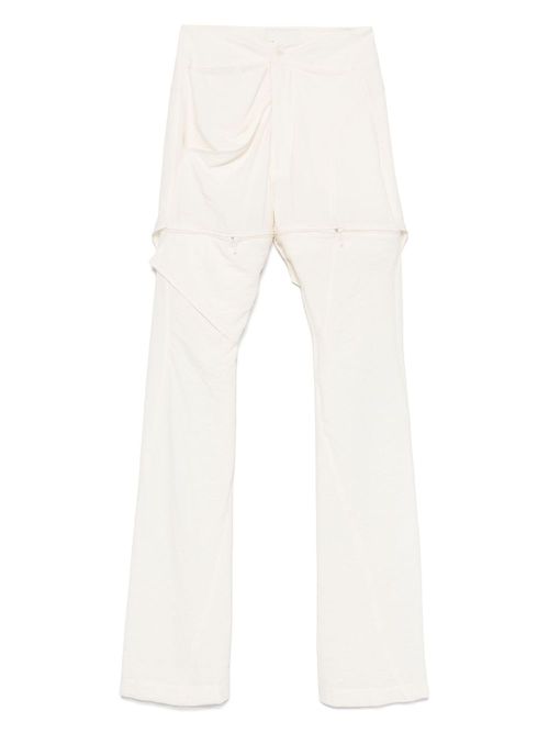 YEHUAFAN detachable-leg trousers - Neutrals