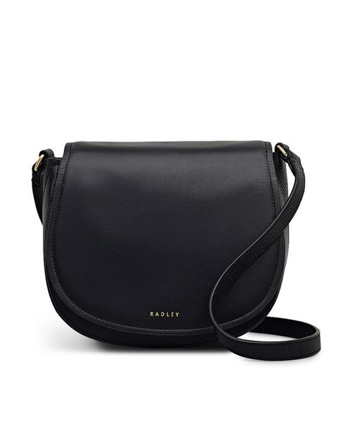 Liverpool Gardens Flapover Crossbody Handbag - Black