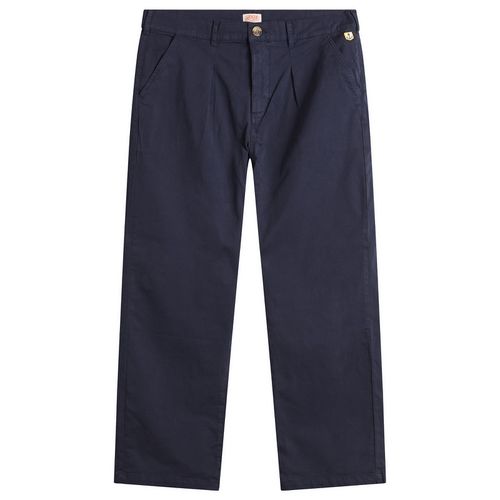 Men's Pleated Trouser in Marine Deep