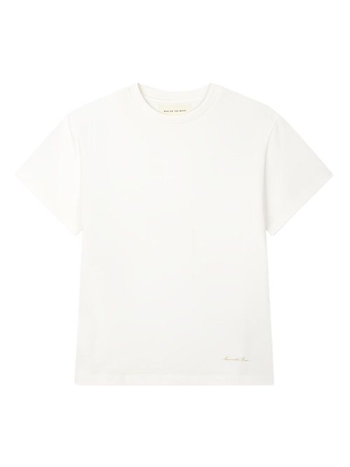 Crew-neck cotton T-shirt - White