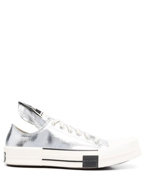X Converse lacquered low-top sneakers - Silver